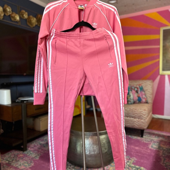 Adidas Adicolor Classics SST Track Pink Set Jacket & Pants Size S - Picture 14 of 15